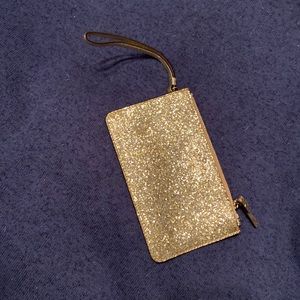 Gold Sparkle Kate Spade wristlet